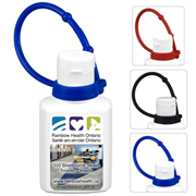 “SunFun Connect” .5 oz Broad Spectrum SPF 30 Sunscreen Lotion In Solid White Flip-Top Squeeze Bottle with Colourful Silicone Leash